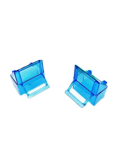 Kanarya Muhabbet Kuşu Klasik Kristal Mavi Kuş Yemlik 2 Adet