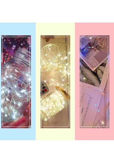 Jms Kongdii Çok Renkli Açık Led Işık 10 M 20 M Uzaktan Kumanda Zamanlama Pil Usb 10m 100 led Çok Renkli