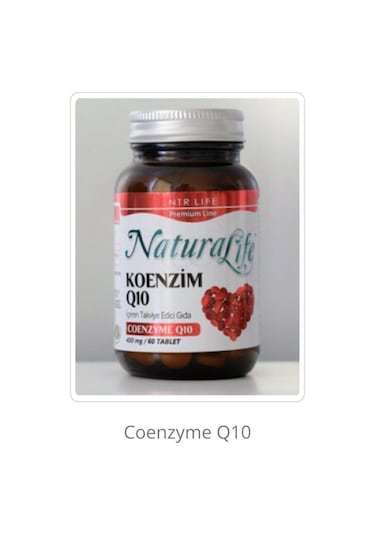 NTR NATURAL LİFE COENZYME Q10