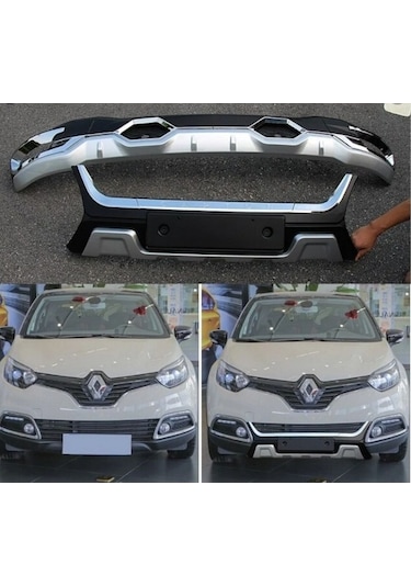 Renault Captur 2017 - 2020 Ön Arka Difüzör Set Abs