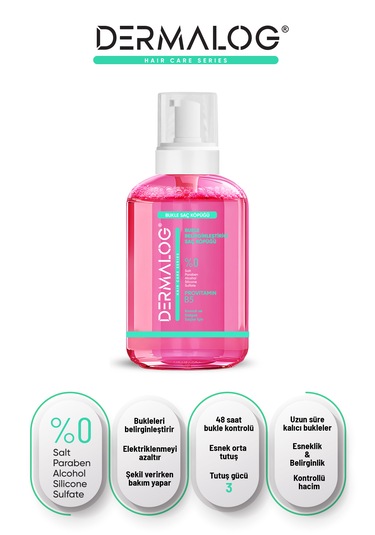 Dermalog Curl Control- Bukle Belirginleştirici Sıvı Saç Bakım Köpüğü 500 Ml