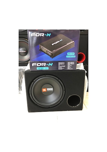 Jbl Cs-1214 Paket 30cm 1000wat Subwoofer Forx 4 Kanallı Anfi
