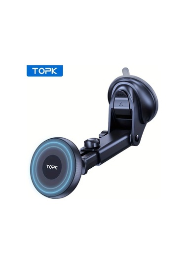 Xuweiwei Topk D48x Siyah Manyetik Araba Telefon Tutucu Güçlü Manyetizma Metal Saç Tokası Tasarımı Tek Elle Kullanım