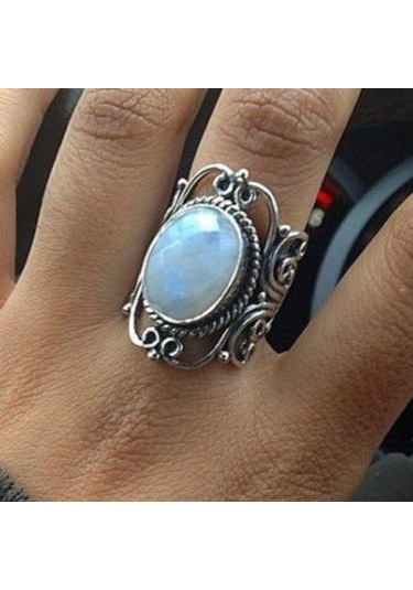 Dancemonkey Yüzükler Yüzük Takıları, Takı Ölçü: Gökkuşağı Düğün Aytaşı Antik 9 Oq Standart Çok Renkli