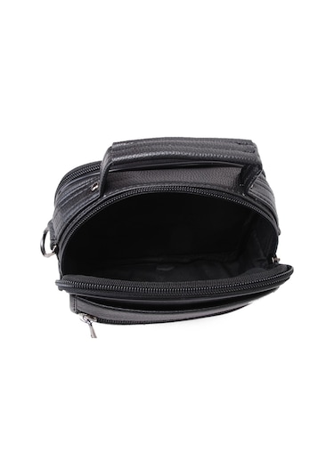 U.S. Polo Assn. Plevr84 Metal Logolu Çapraz Askılı Erkek Çanta Siyah