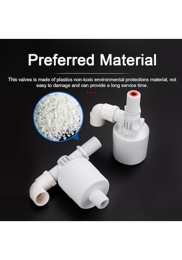 Reedark Otomatik Su Seviyesi Kontrol Valfi, Depo/su Kulesi İçin Su Dolunca Otomatik Durur, 1/2 İnç Üst Giriş, Elektriksiz, Kolay Kurulum Çok Renkli