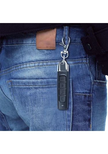 Kebidu Garaj Kapısı Kapı Uzaktan Kumandası 433mhz Otomatik Çift Kopya Uzaktan 4 Black Abcd