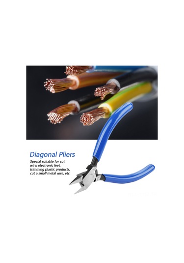 Geeksen 4 İnç Krom Vanadyum Çelik Tel Kesme Pensesi, Ergonomik Tutma Kulpu İle Dayanıklı Ve Kullanımı Rahat