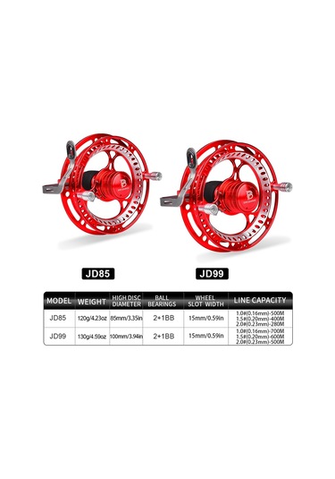 Proberos Jd99 100mm Tam Metal Taşınabilir Hafif Balıkçılık Makarası - Stil D