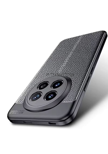 Xiaomi Redmi Note 14 Pro Kılıf Kamera Korumalı Deri Görünümlü Kap