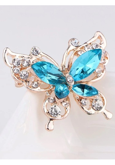 Fashion Jewelry Kelebek Broş Bijuteri 226634385 Altın Rengi