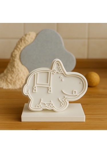 Sevimli Hipopotam Şekilli Kurabiye Kalıbı - 8 Cm Hayvan Temalı Kurabiye Ve Fondan Kalıbı Beyaz Sevimli Hipopotam Şekilli Kurabiye Kalıbı - 8 Cm Hayvan Temalı Kurabiye Ve Fondan Kalıbı Beyaz