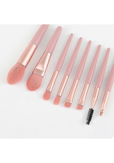 8 Parça Makyaj Fırçası Seti Makyaj Fırçası Seti Seyahat Makyaj Fırçası Çantası Makyaj Fırçaları