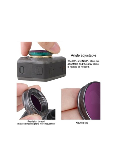 Ebitda Sunnylife Oa-fı171 Nd4 Lens Filtreleri - Osmo Action İçin Cpl & Nd/pl Çok Renkli