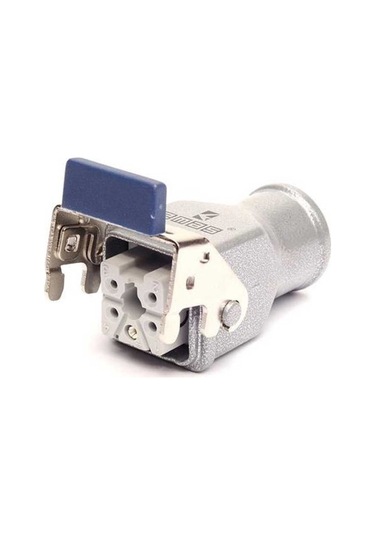 Emas Ebm05Pm46 Metal 5 Kontak Makine Tipi Priz 10A Alttan Girişli 1 Metal Mandallı