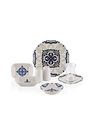 Neva N3204 Pars 26 Prç Kahvaltı Takımı Lacivert