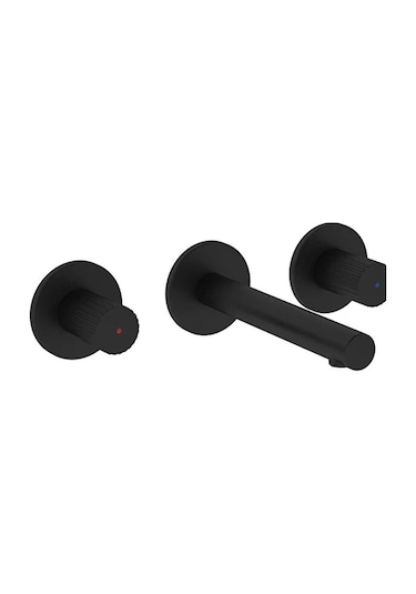 VitrA Origin A4258236Wtc 3 Delikli Ankastre Lavabo Bataryası Mat Siyah