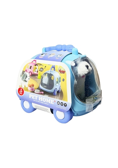 Jnd-6802 Taşıma Araba Çantalı Hareketli Pilli Köpek Set -vardem Oyuncak