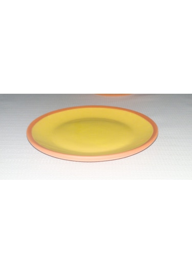 Seramik Sunum Tabağı 18 Cm Sarı