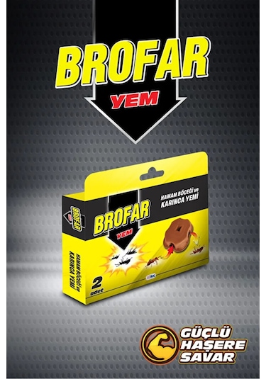 Karınca Yemi Brofar 2 Adetli Paket Hamam Böceği Ve Karınca Yemi