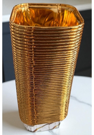 50'li Gold Muffin Kek Ve Sufle Kapsülü Desenli Cupcake Pişirme Kalıbı 8cm Gold