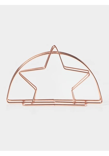 Dolana Metal "yıldız" Şerit Peçetelik Mutfak Masası İçin 348434296 Altın Rengi