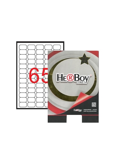 Herboy Hb 1065 38,1mmx21mm Beyaz Laser Etiket