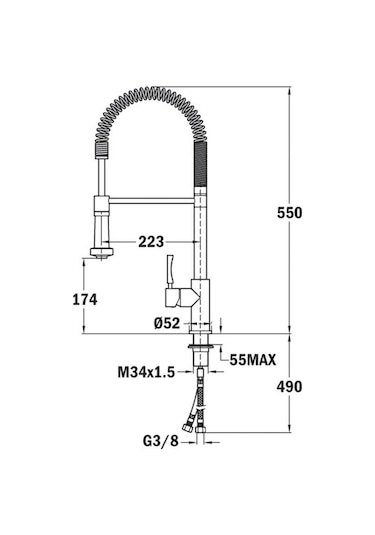 Teka Inx 939 Armatür Krom