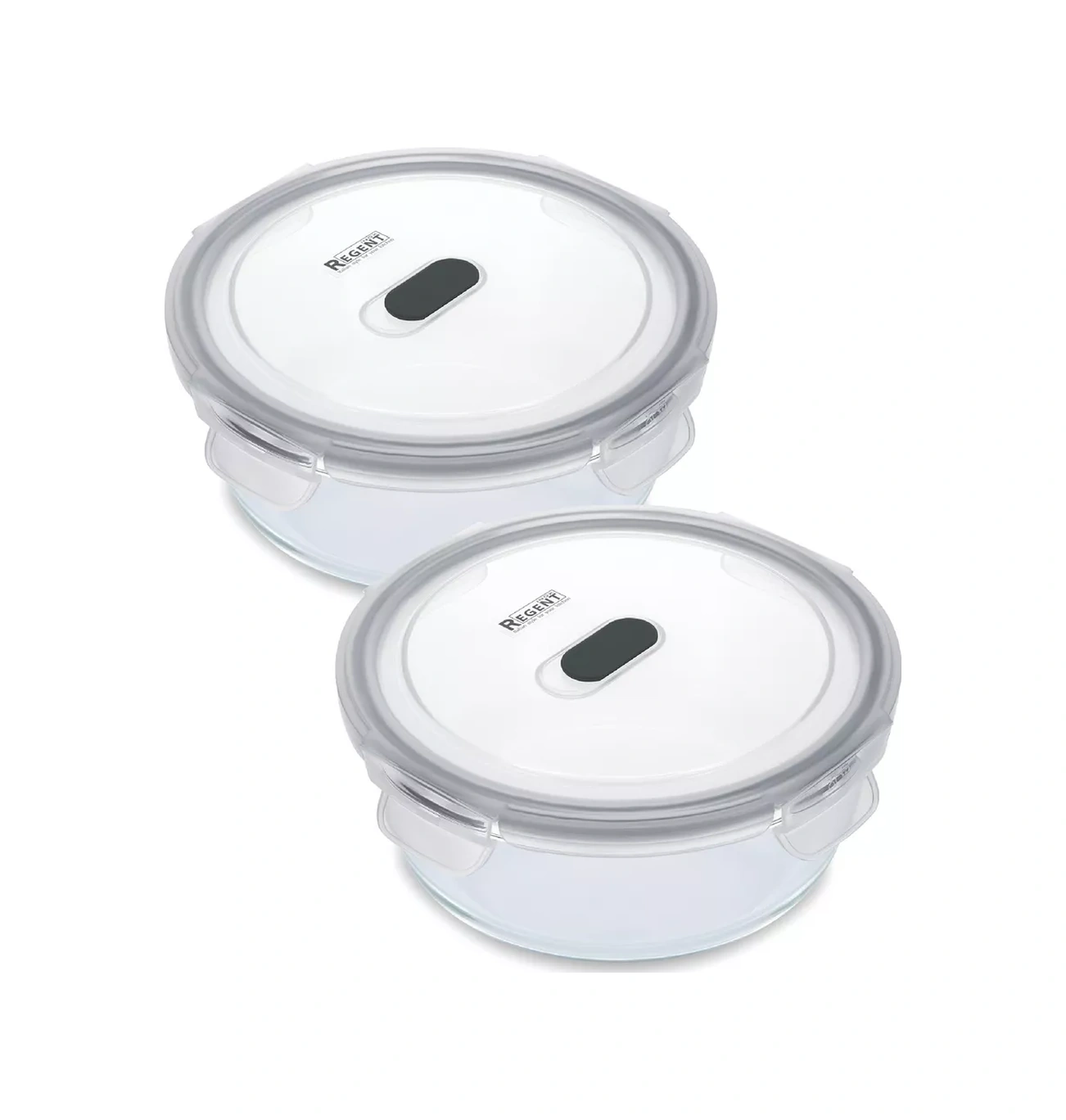 Regent İnox Cam Yemek Saklama Kapları Hava Geçirmez 178793457 Beyaz