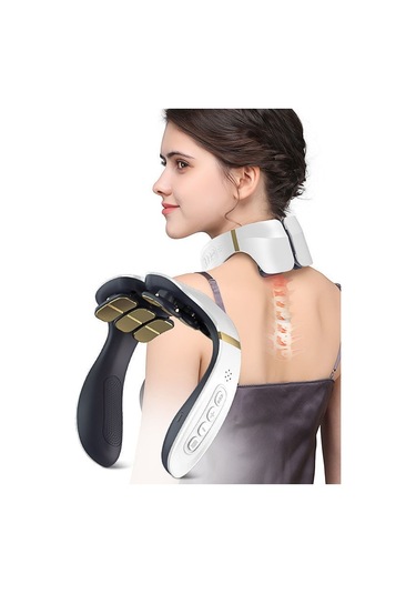 Lichen Akıllı Şarj Edilebilir Taşınabilir Servikal Alet Masajı Beyaz