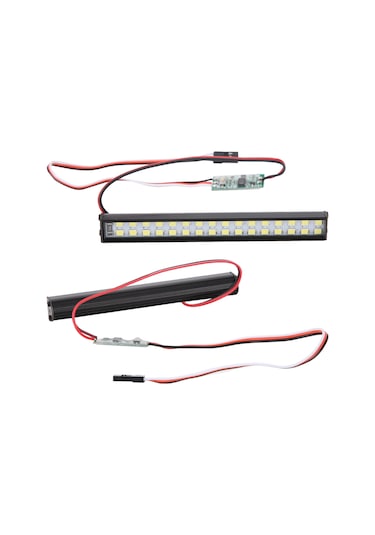 Geekyou Rc Tırmanıcı Araçları İçin Evrensel Çift Satırlı 32 Led Farı - Uzaktan Kumanda Ve Manuel Kontrol - Sürekli/flash/nefes Modları - 100mm Uzunluk