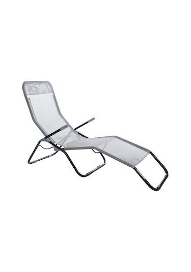 Andoutdoor Tumbona Katlanır Şezlong-GRİ