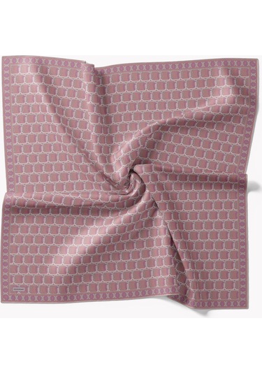 Silk Home Twill İpek Eşarp Zincir Bakır Çok Renkli