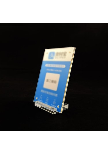 Akrilik Masa Kartı Burcu Ekran Standı Resim 1 Adet Fotoğraf Çerçevesi W/taban 9 12.7cm