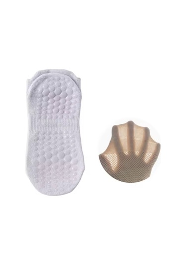 Geeroyoo "kadınlar İçin Kaydırmaz Pilates Çorapları - Rahat, Nefes Alabilen Ve Çok Amaçlı" Mor