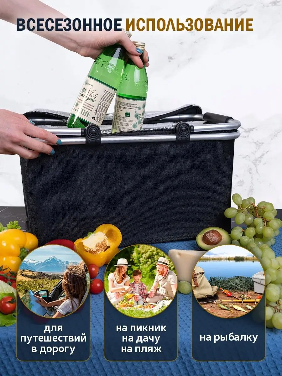 Okkıbag Piknik İçin Termo Çanta Buzdolabı 161943275 Siyah