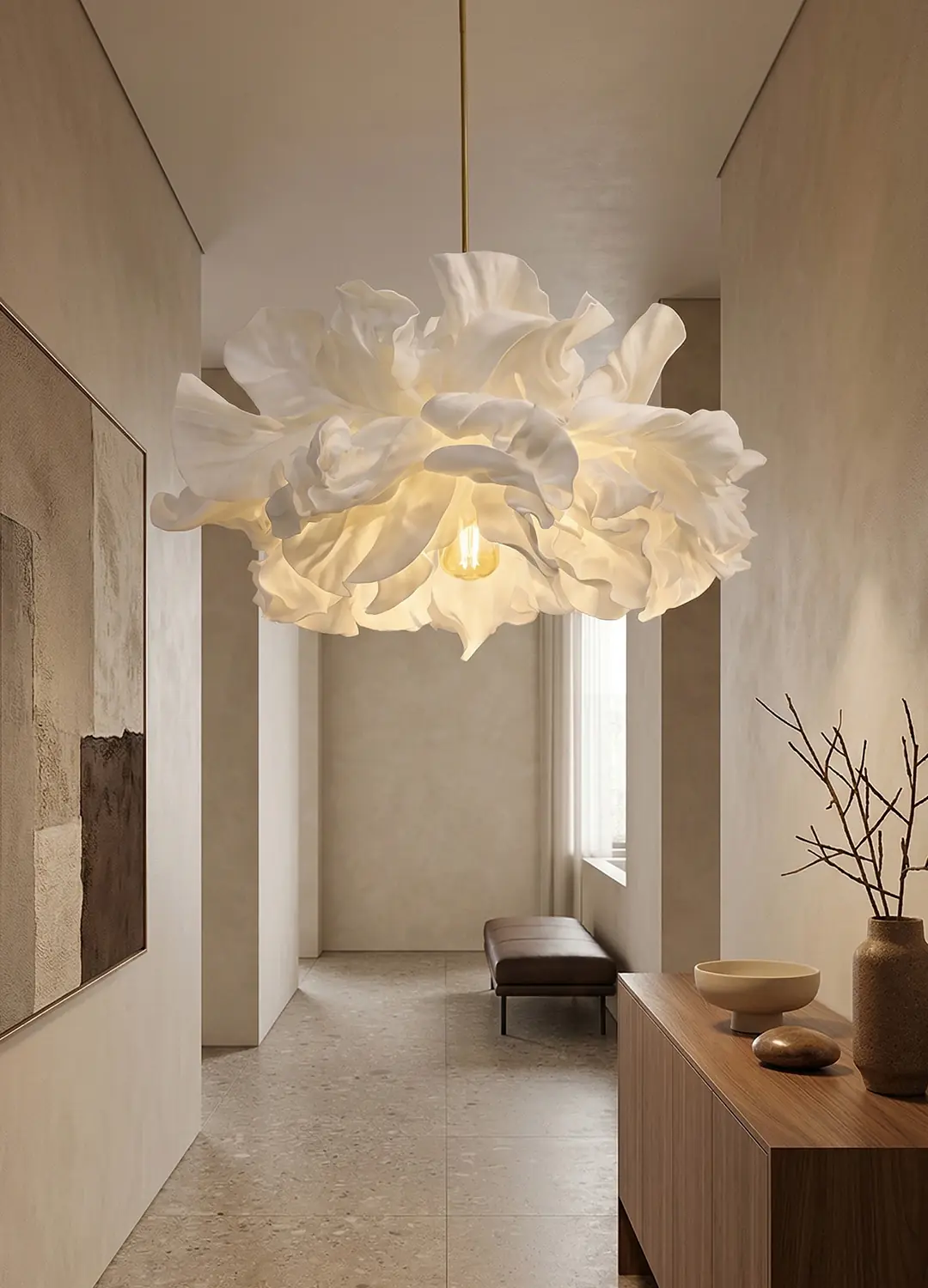 Avf Atelier Eva Beyaz Sarkıt Avize