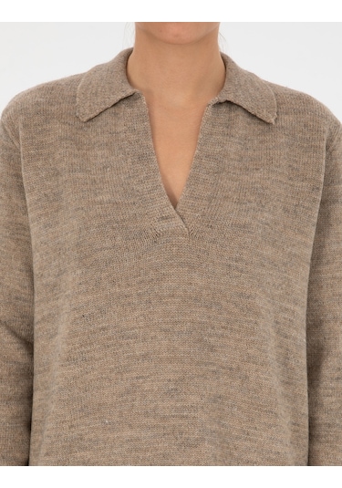 Pierre Cardin Kadın Bej Kazak /triko 50317226-vr011 Bej