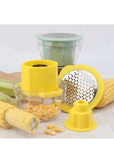 Suntek Mısır Soyma Aleti Ev Aileleri İçin Taşınabilir Mutfak Açık Yeşil