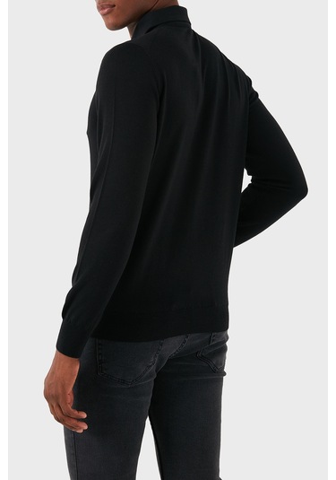 Gran Sasso Erkek Polo Yaka Sweat 57163 14293 099 Siyah Siyah