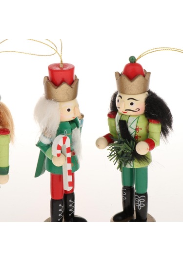 Homyl 5 Adet Geleneksel Fındıkkıran Asker Oyuncak Süs Renkli