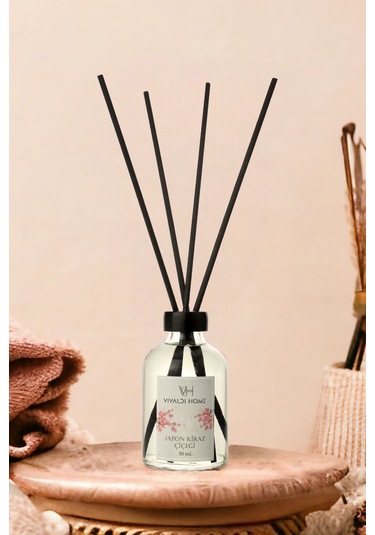 Vivaldi Home Japon Kiraz Çiçeği Çubuklu Oda Kokusu Esansiyel Uçucu Yağ 50 ML