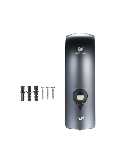 Yifomall 300ml Duvar Tipi Sabunluk - Banyo Ve Mutfak İçin Pratik El, Şampuan & Duş Jeli Dispanseri Cd-1049c Gri Gri