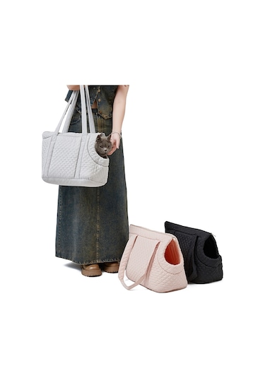 Cbtx Pet Çanta Sonbahar Ve Kış Omuz Kedi Gezi Çantası, Renk: Açık Pembe