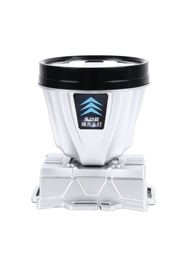 Ximistore9 Yüksek Parlaklık Şarj Edilebilir Entegre Batarya Ve Güç Göstergeli 32 Led Zoomlu, Isıya Dayanıklı, Su Geçirmez Kafa Feneri Gümüş Diğer