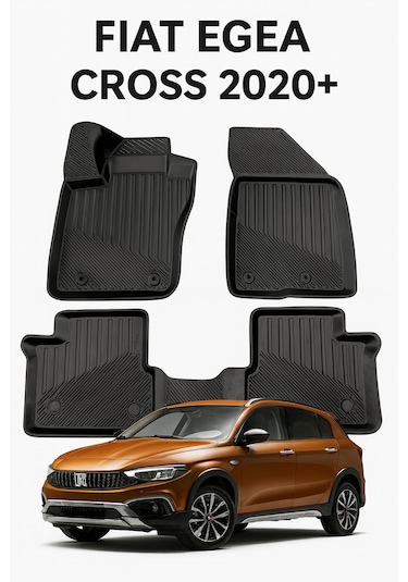 Fiat Egea Cross Uyumlu 3d Oto Paspas Premium