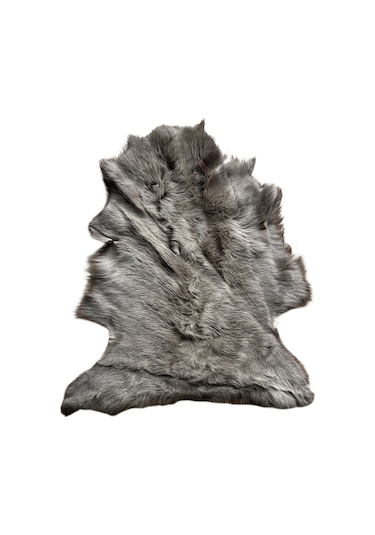 Gerçek Uzun Tüylü Koyun Postu Açik Vizon