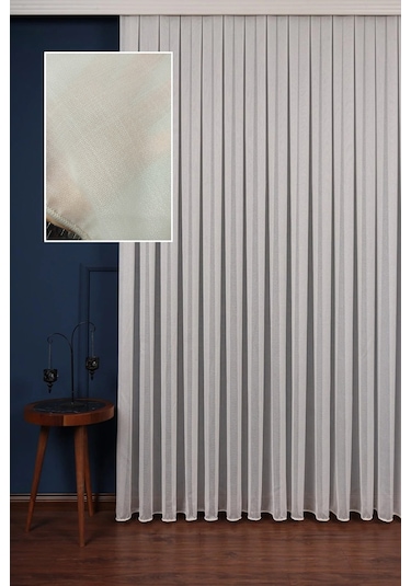 Arben Anon Eteği Kurşunlu Düz Tül Perde / Ölçünüze Özel Dikim