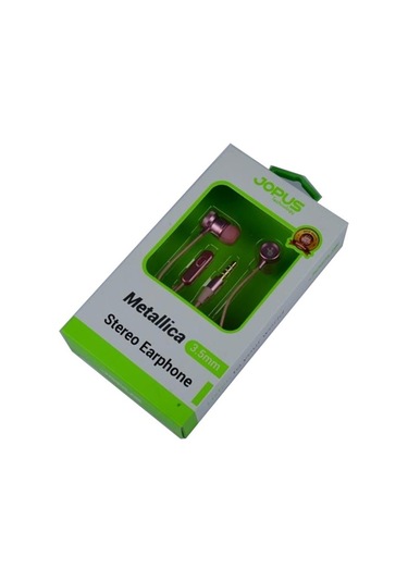 Jopus Universal 3,5 Mikrofonlu Kulaklık Seti Pembe Metallica Jo-h1
