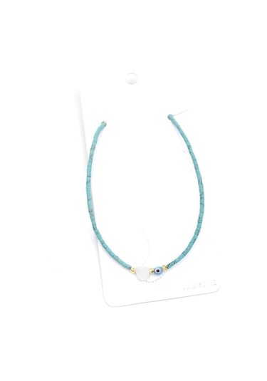 Afgan Boncuk Halhal - Su Yeşili Çok Renkli